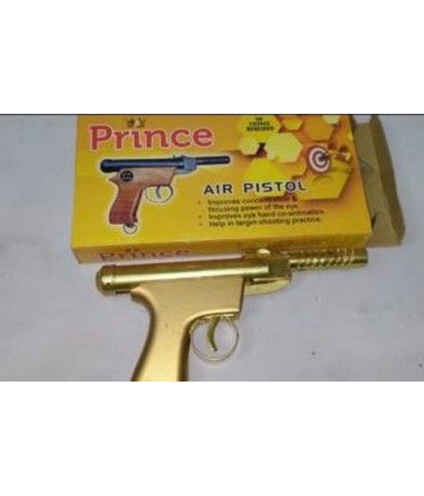     			SunTap Prince-Golden-Metal-Handle   -    Air Pistol Metal Gun / Bandook With Free 100 Pellets / Bullets