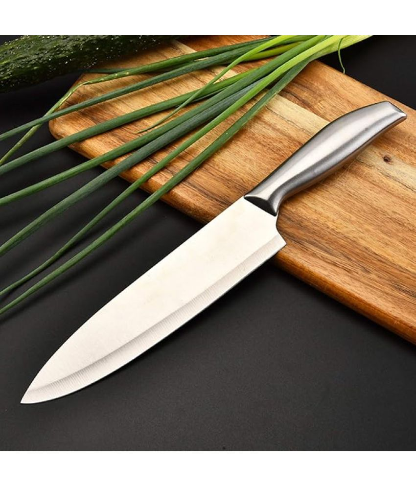     			Universal Silver Stainless Steel Chef Knife Blade Length 15 cm ( Pack of 1 )