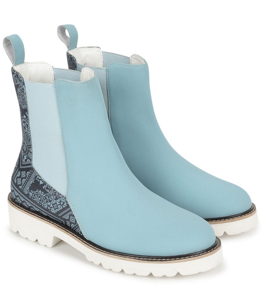     			Yoho Light Blue Women's Ankle Length Boots