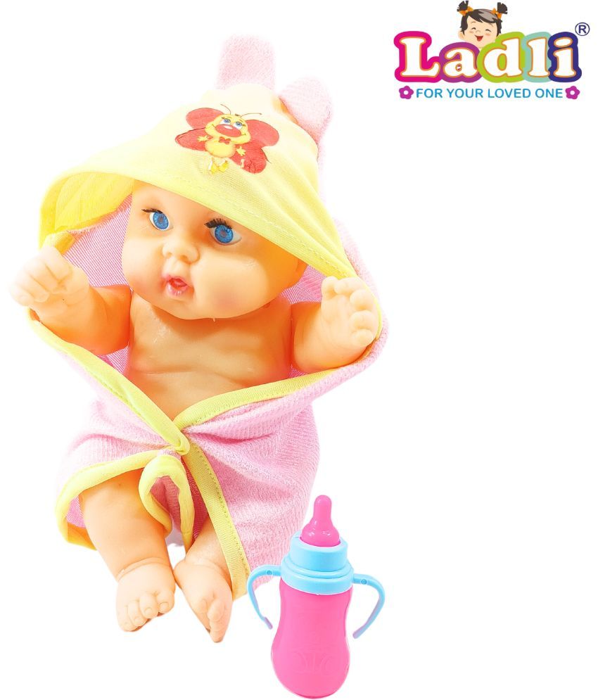     			Baby Doll Wearing a Towel with Movable Hands and Legs for Small Kids