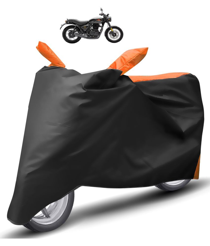     			Caronix Bike Body Cover for Royal Enfield Hunter 350 ( Pack of 1 ) , Orange