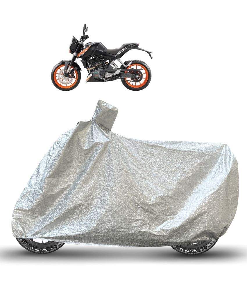     			Caronix Bike Body Cover for KTM Duke 200 ( Pack of 1 ) , Silver