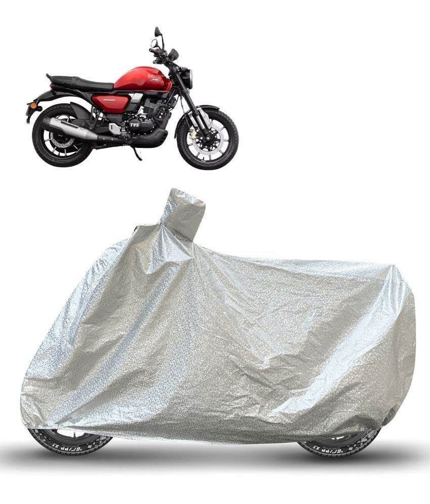     			Caronix Bike Body Cover for TVS Universal For Bike ( Pack of 1 ) , Silver