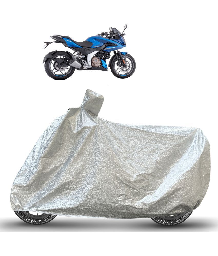     			Caronix Bike Body Cover for Bajaj Pulsar 220F ( Pack of 1 ) , Silver