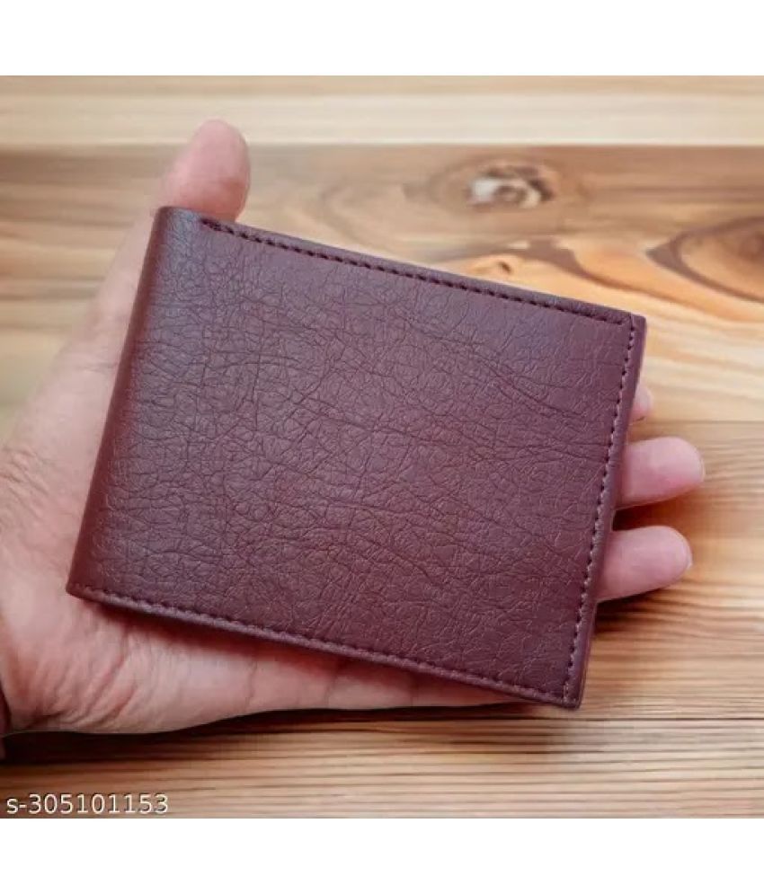     			Celed Faux Leather Self Design Men's Regular Wallet With 2 Slots For Card ( Brown , Pack of 1 )