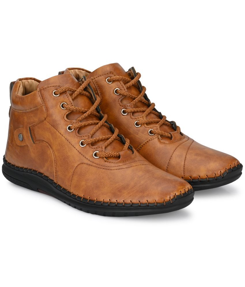     			Rising Wolf Tan Men's Casual Boots