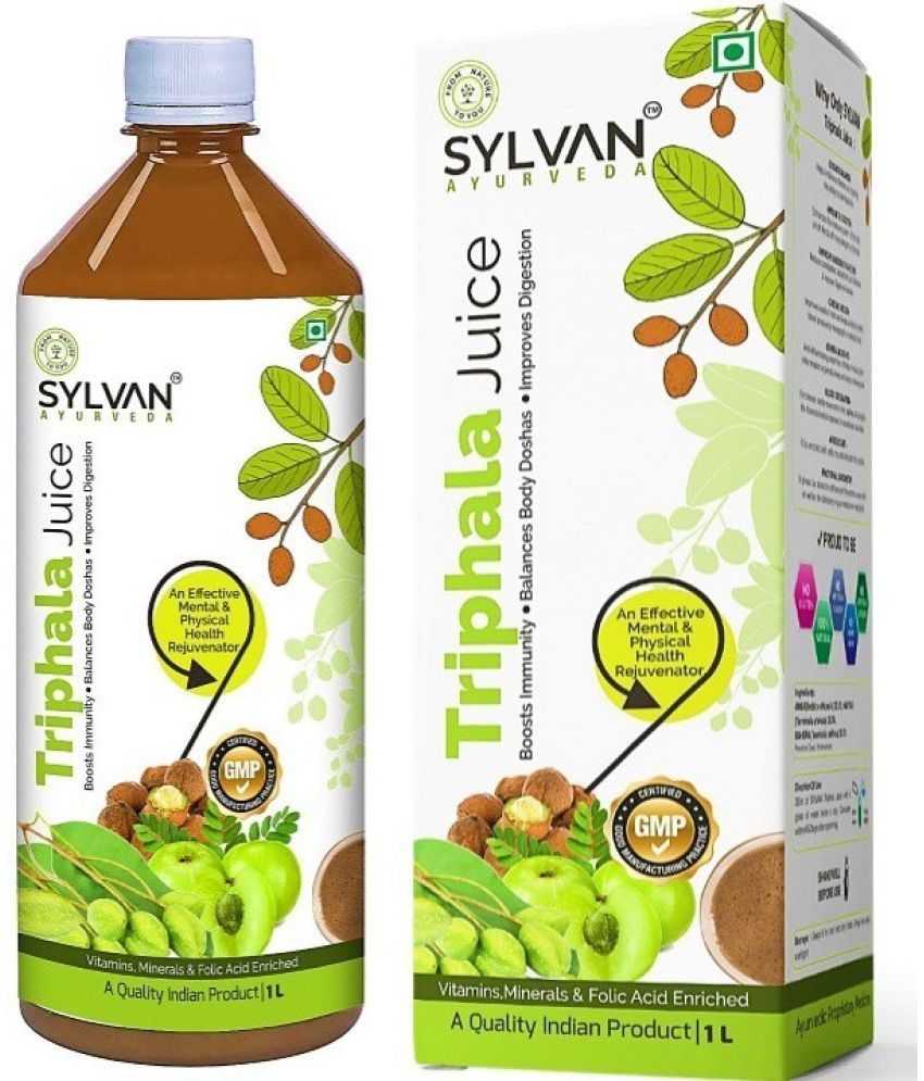     			SYLVAN AYURVEDA SYLVAN Triphala Juice - 1L | Powerful Tri-formulation Acts as Herbal Laxative | Digestive Care | No Added Sugar I (1 L)