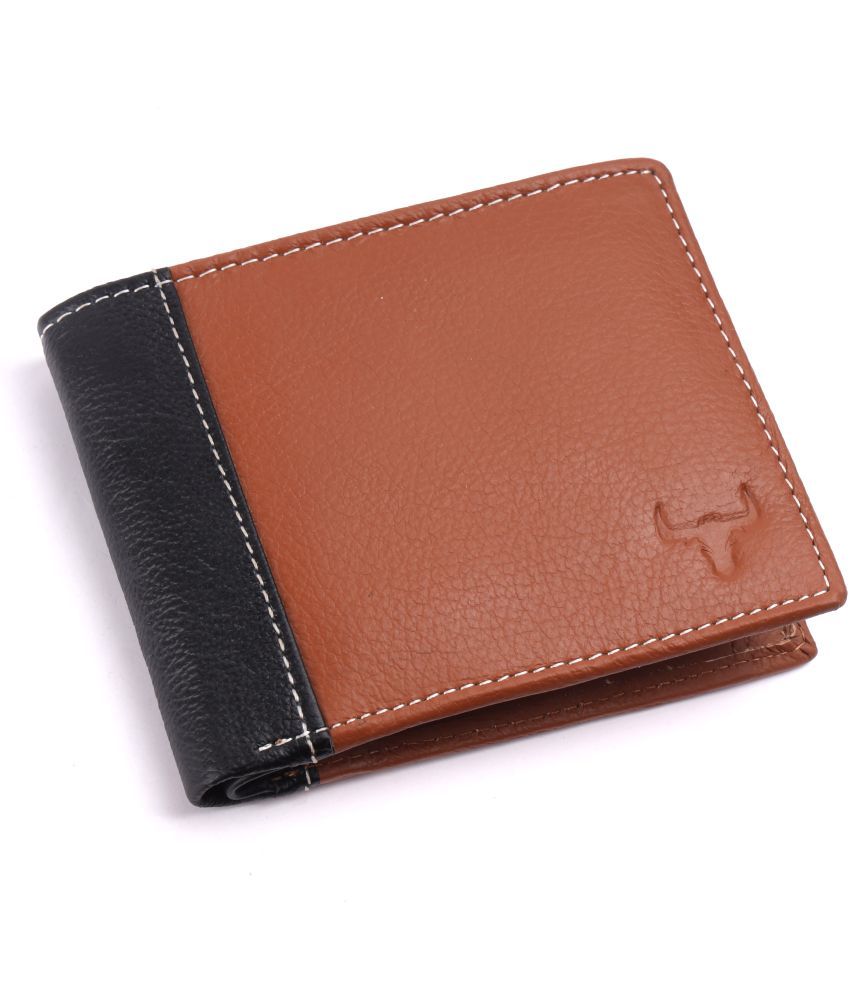     			WILDNAPA 100% Leather Solid Men's Regular Wallet With 5 Slots For Card ( Tan , Pack of 1 )