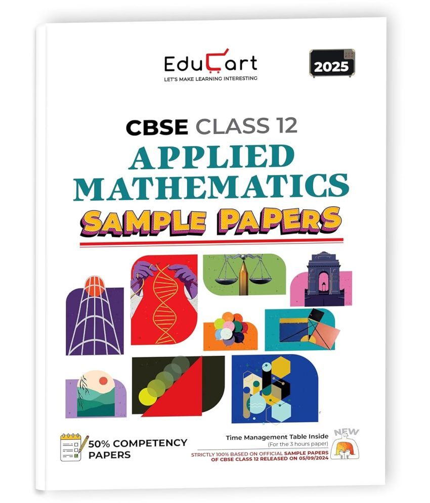     			Educart CBSE Applied Maths Class 12 Sample Paper 2024-25 (On Latest CBSE Sample Paper of 5th Sep 2024)