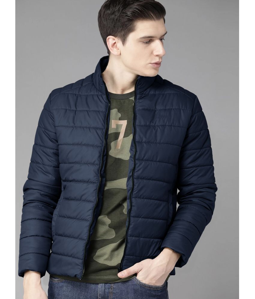     			Eyebogler Polyester Men's Puffer Jacket - Navy Blue ( Pack of 1 )