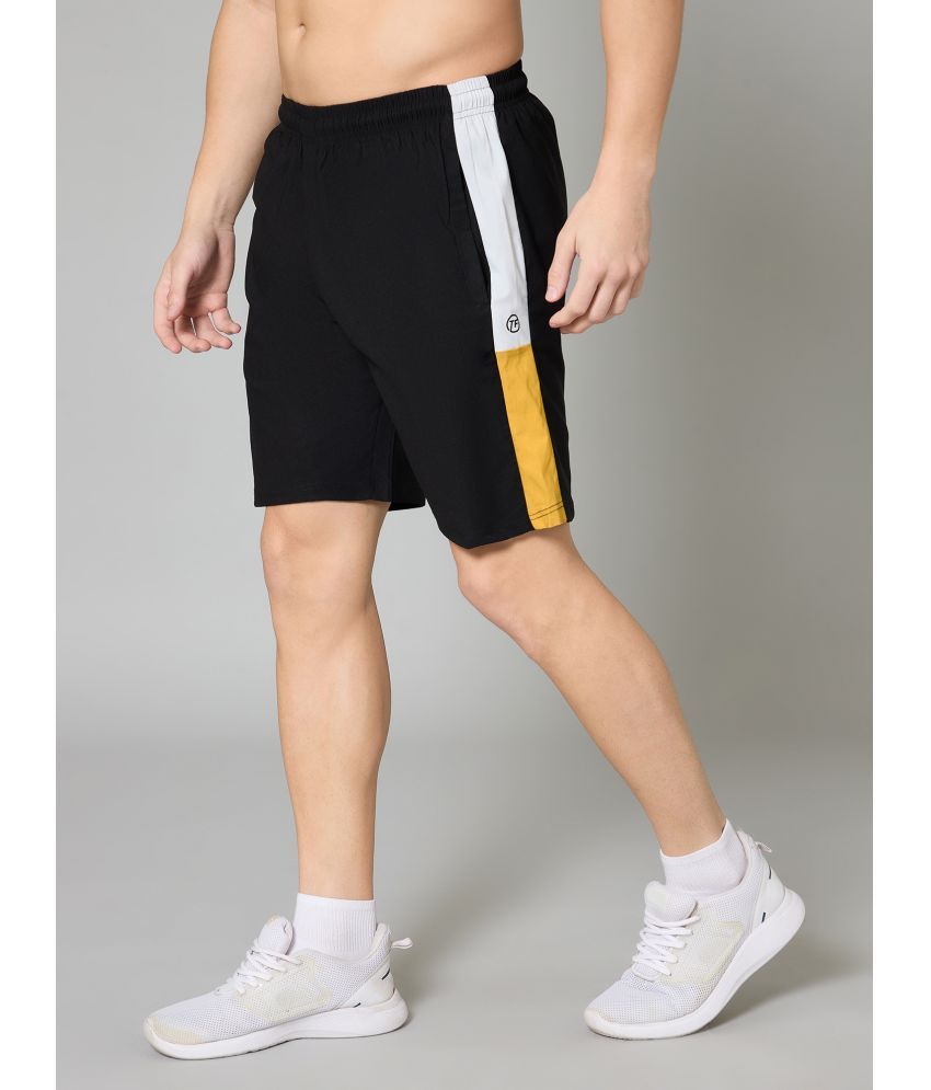     			Turnfit Black Polyester Men's Shorts ( Pack of 1 )