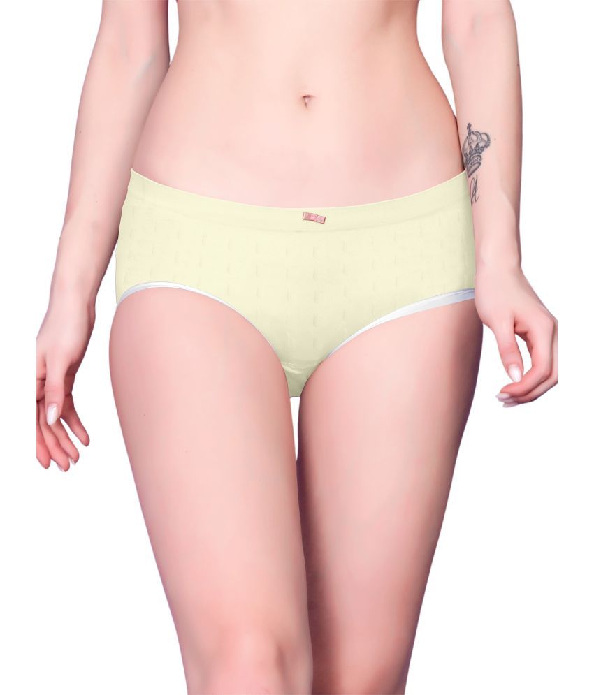     			3Mads Pack of 1 Nylon Hipster For Women ( Yellow )