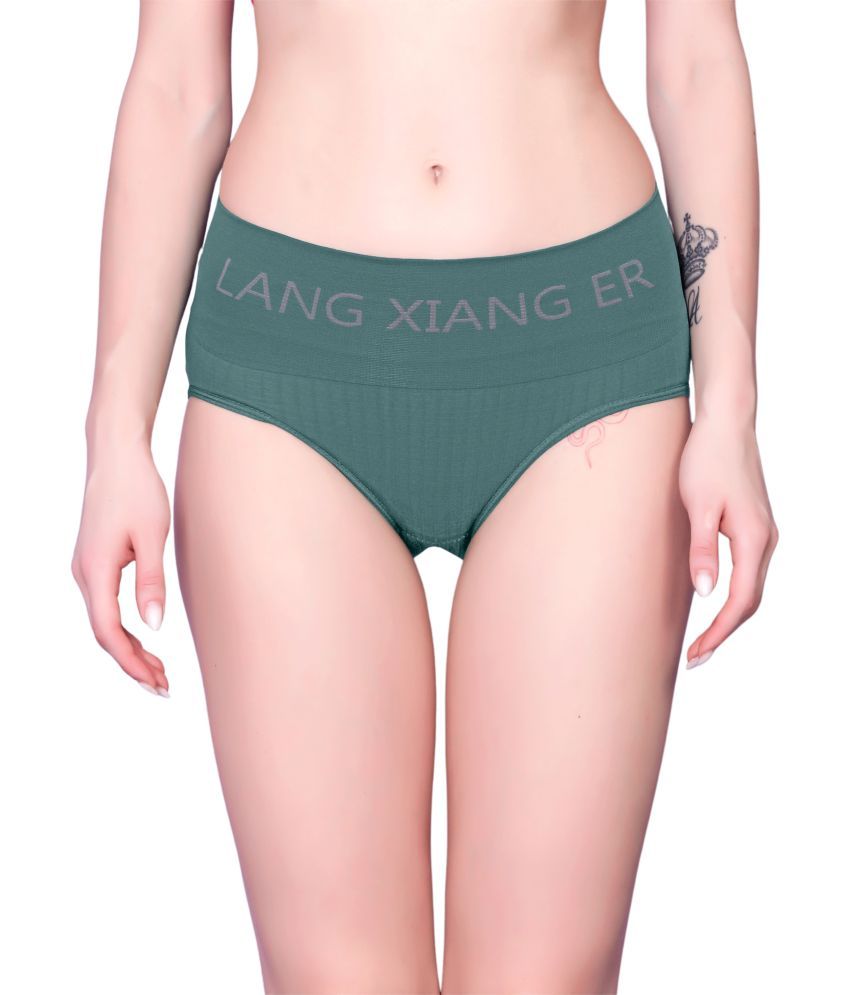     			3Mads Pack of 1 Nylon Hipster For Women ( Green )