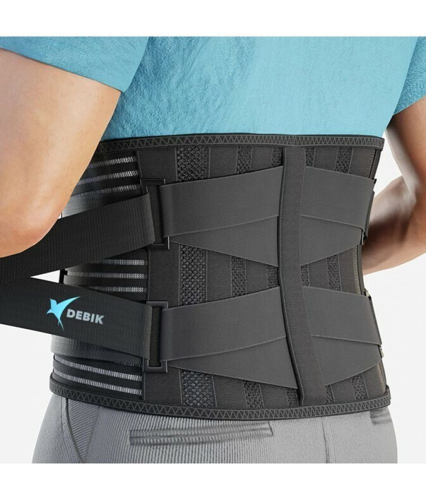     			DEBIK Lumbar support Back Braces for Lower Back Pain Relief posture corrector Back / Lumbar Support (Black)