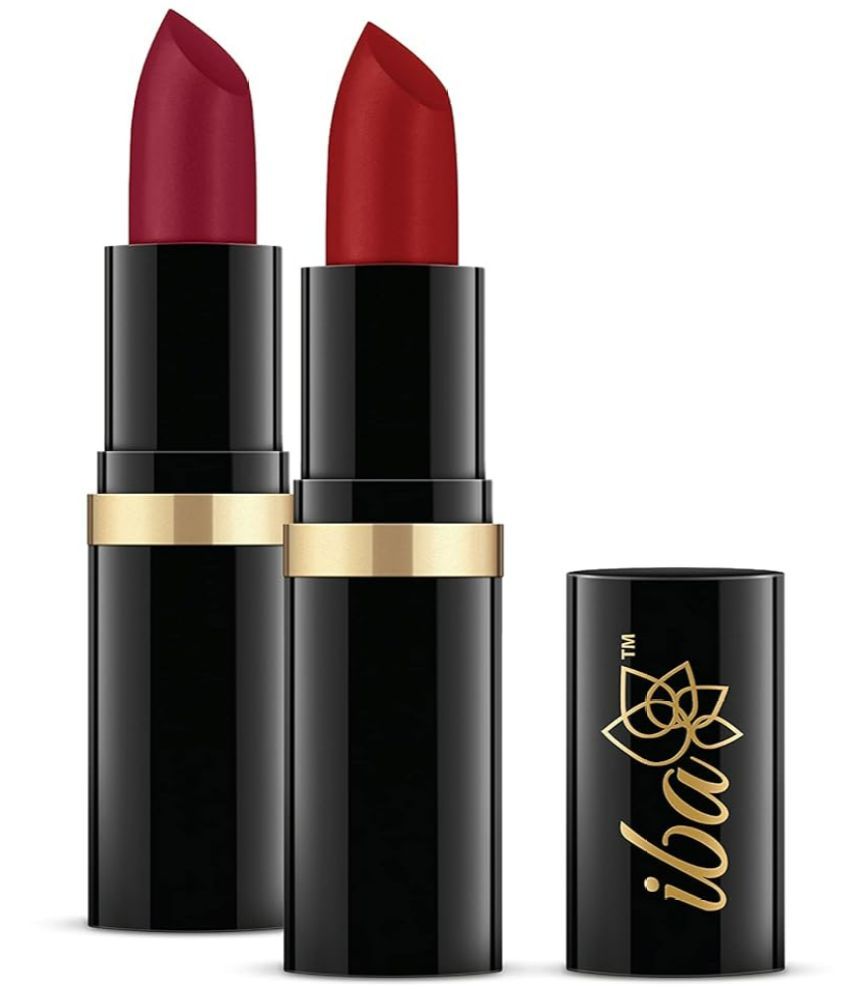     			Iba Moisture Rich Lipstick Combo, Favorite Red  Vegan & Natural ,Highly Pigmented (Pack of 1)