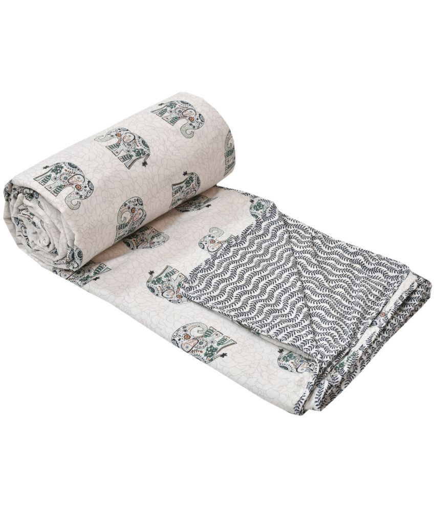     			Shubastik Cotton Printed Single Bed Dohar - Multi ( )