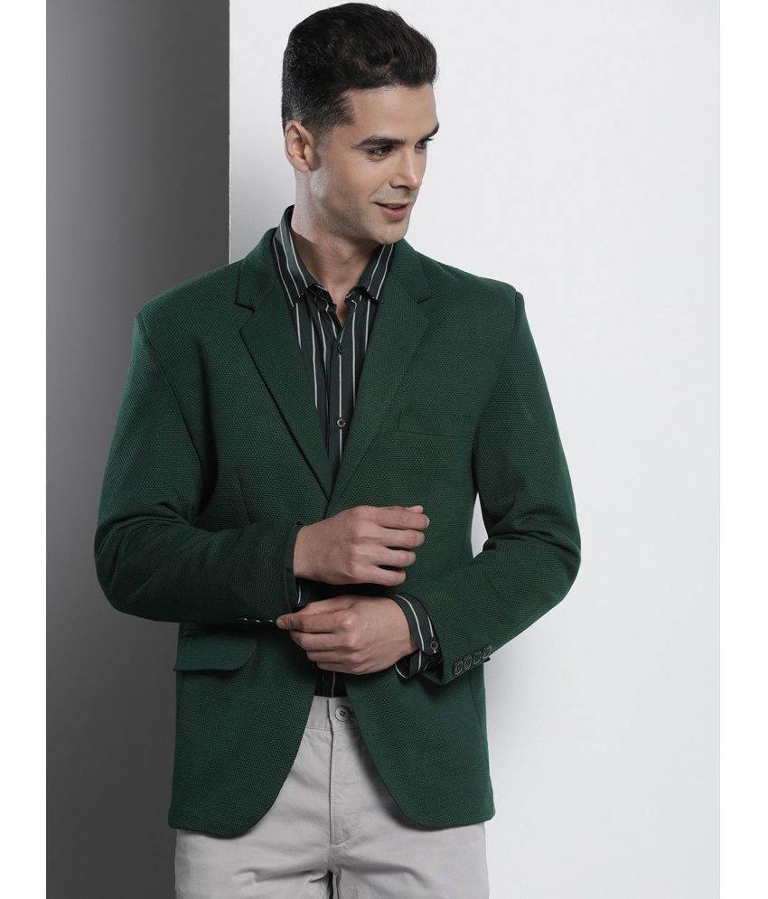     			The Indian Garage Co. Polyester Men's Blazer - Teal ( Pack of 1 )