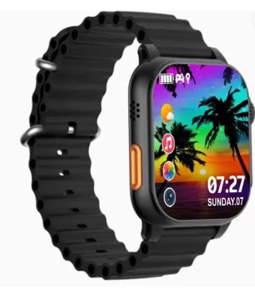     			Truetag AMOLED BT Calling Smart Watch with Rubber Strap Upto 1-2 days Backup ( Black )