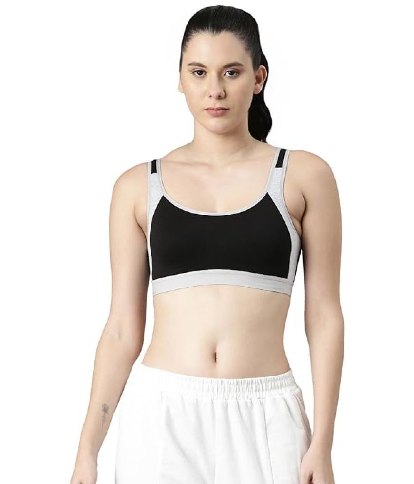     			Twin Birds Multicolor Cotton Non Padded Women's Sports Bra ( Pack of 1 )