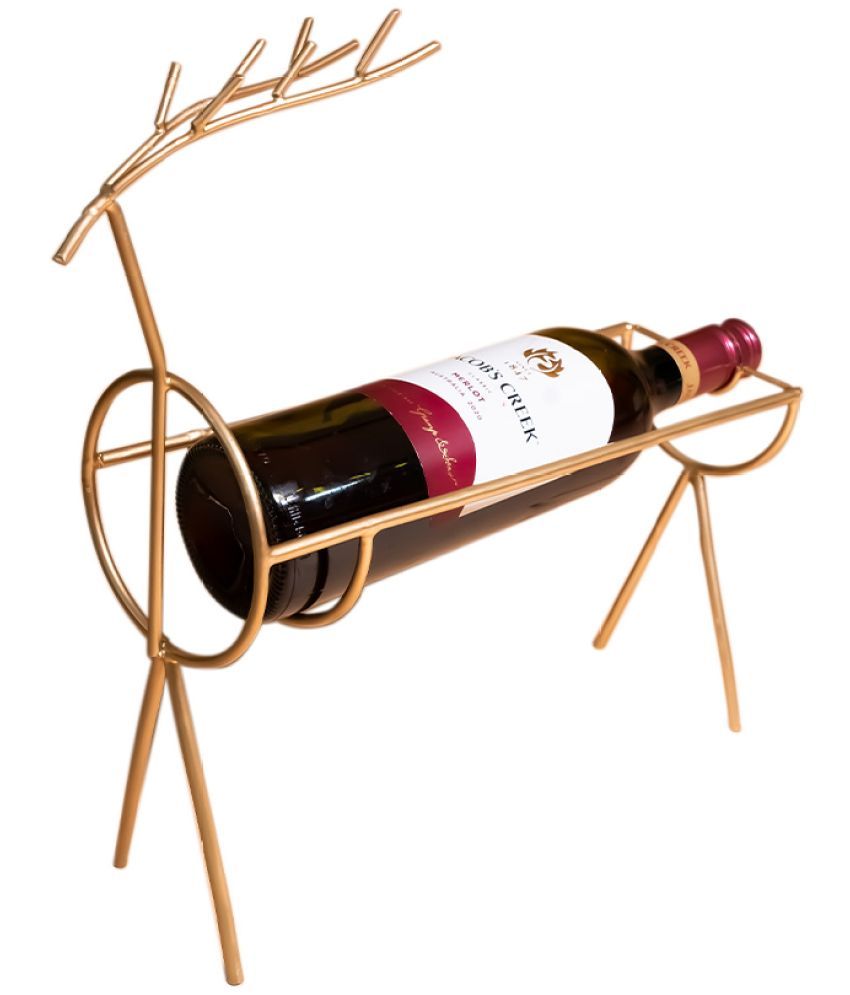     			Urbanfix Iron Table Top Wine Holder