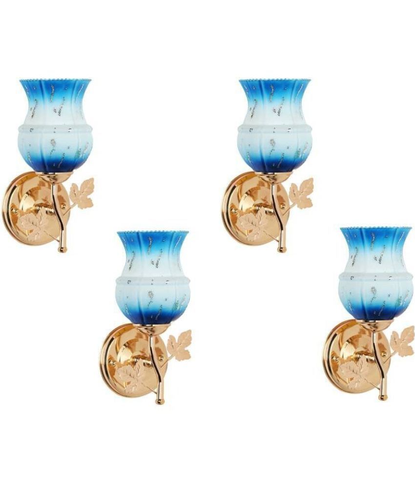     			VAGalleryKing Blue Up Light Wall Lamp ( Pack of 4 )