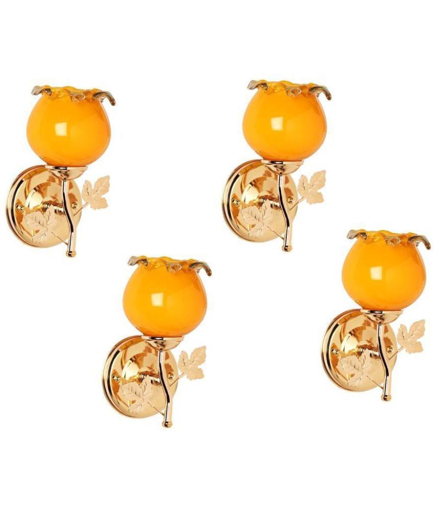     			VAGalleryKing Yellow Up Light Wall Lamp ( Pack of 4 )