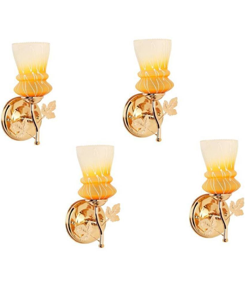     			VAGalleryKing Yellow Up Light Wall Lamp ( Pack of 4 )