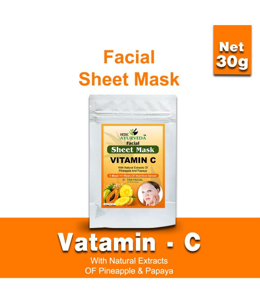     			VEDICAYURVEDA - Cleansing Sheet Mask for All Skin Type ( Pack of 1 )