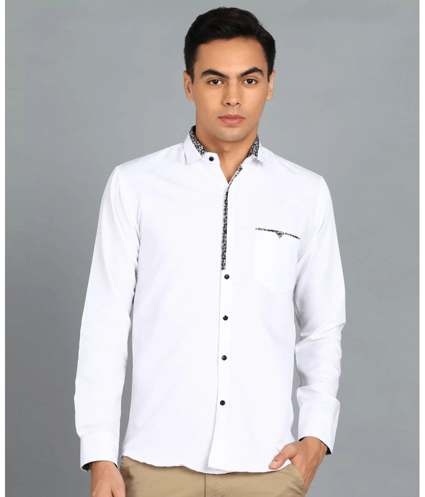     			VERTUSY Cotton Blend Regular Fit Solids Full Sleeves Men's Casual Shirt - White ( Pack of 1 )