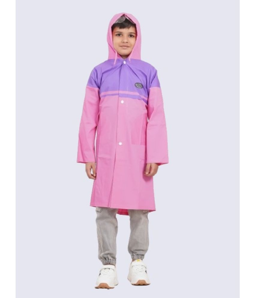     			powermerc Boys Raincoat ( Pack of 1 , Pink )