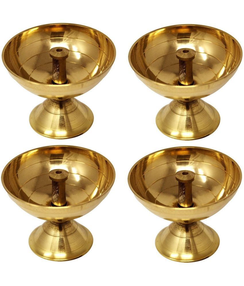     			FASHION BIZZ Brass Table Diya - Pack of 4