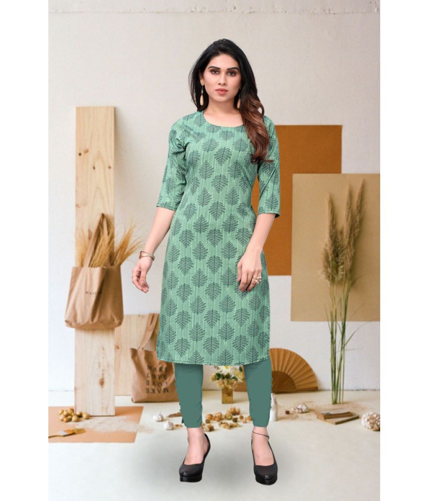     			KETAKI FASHION Pack of 1 Crepe Printed Straight Women's Kurti - ( Multicolor )