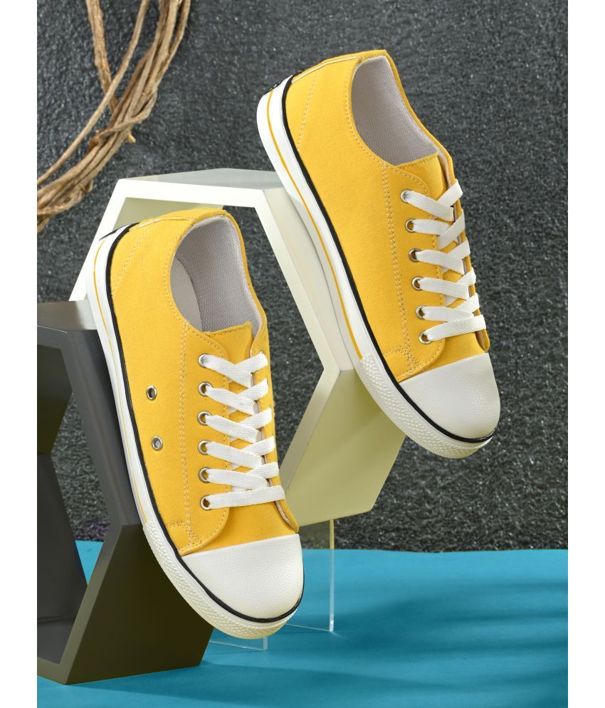     			Sneakersvilla Yellow Women's Sneakers