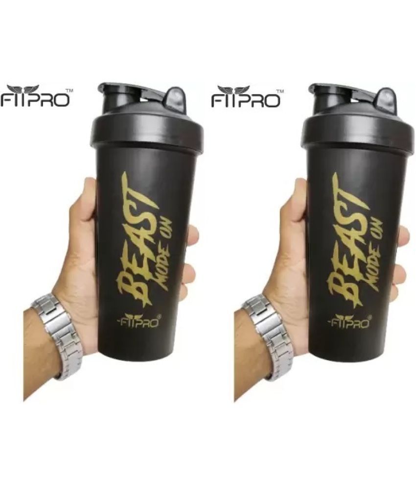     			FitPro Plastic Black 700 mL Shaker ( Pack of 1 )