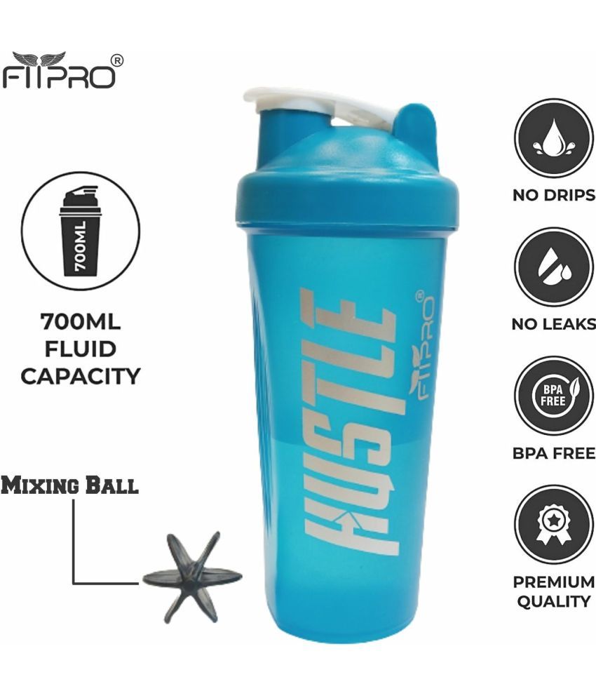     			FitPro Plastic Blue 700 mL Shaker ( Pack of 1 )