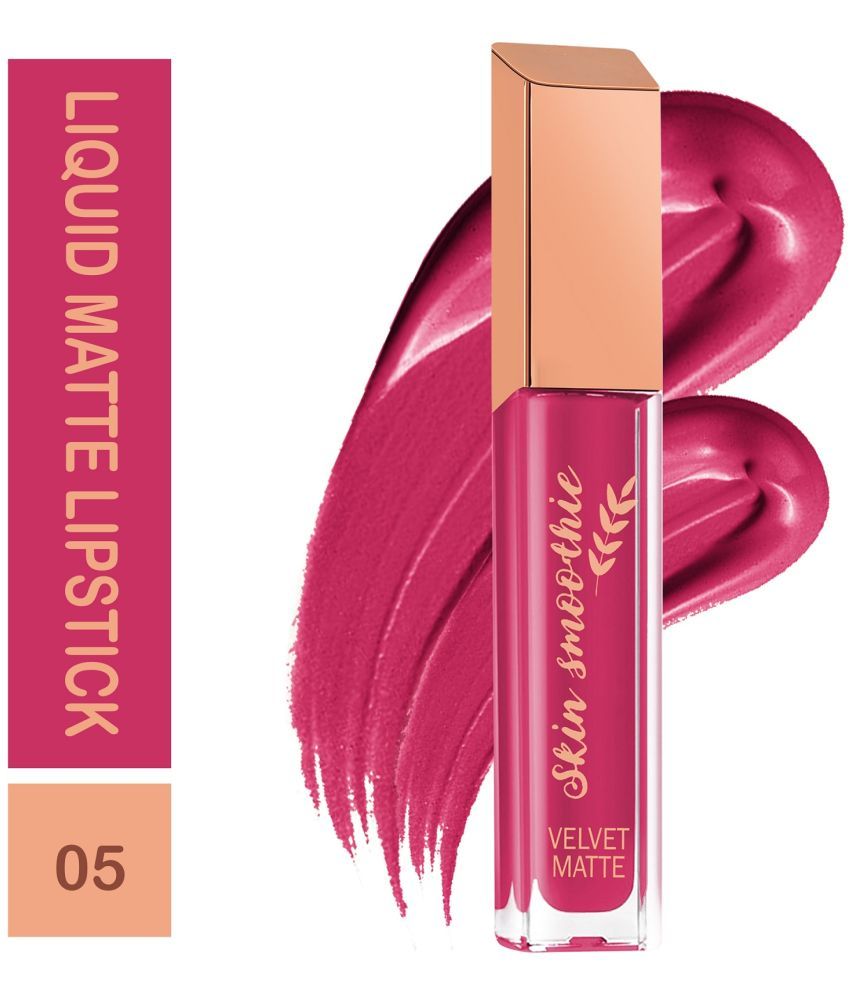     			SKIN SMOOTHIE Velvet Non Transfer Liquid Lipstick for Women 3ml, Date Night, (Pack of 1)