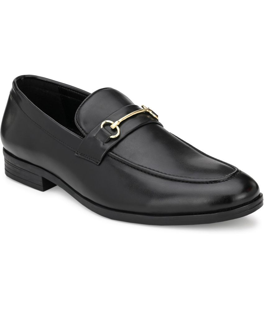     			San Frissco Black Men's Slip On Formal Shoes