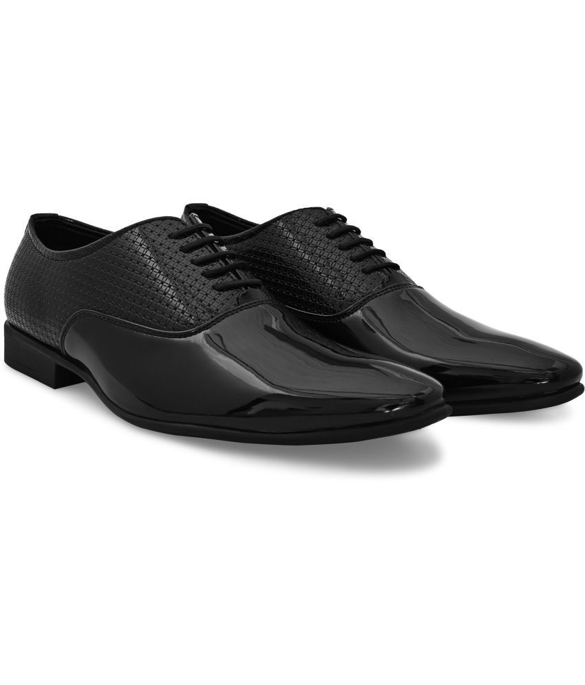     			San Frissco Black Men's Oxford Formal Shoes