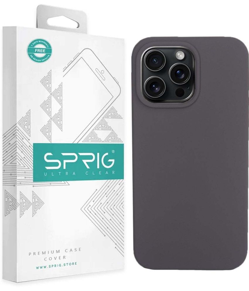     			Sprig Plain Cases Compatible For Silicon Apple Iphone 15 Pro Max ( Pack of 1 )