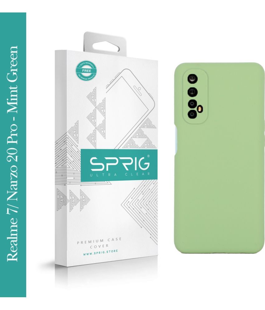     			Sprig Plain Cases Compatible For Silicon Realme Narzo 20 Pro ( Pack of 1 )