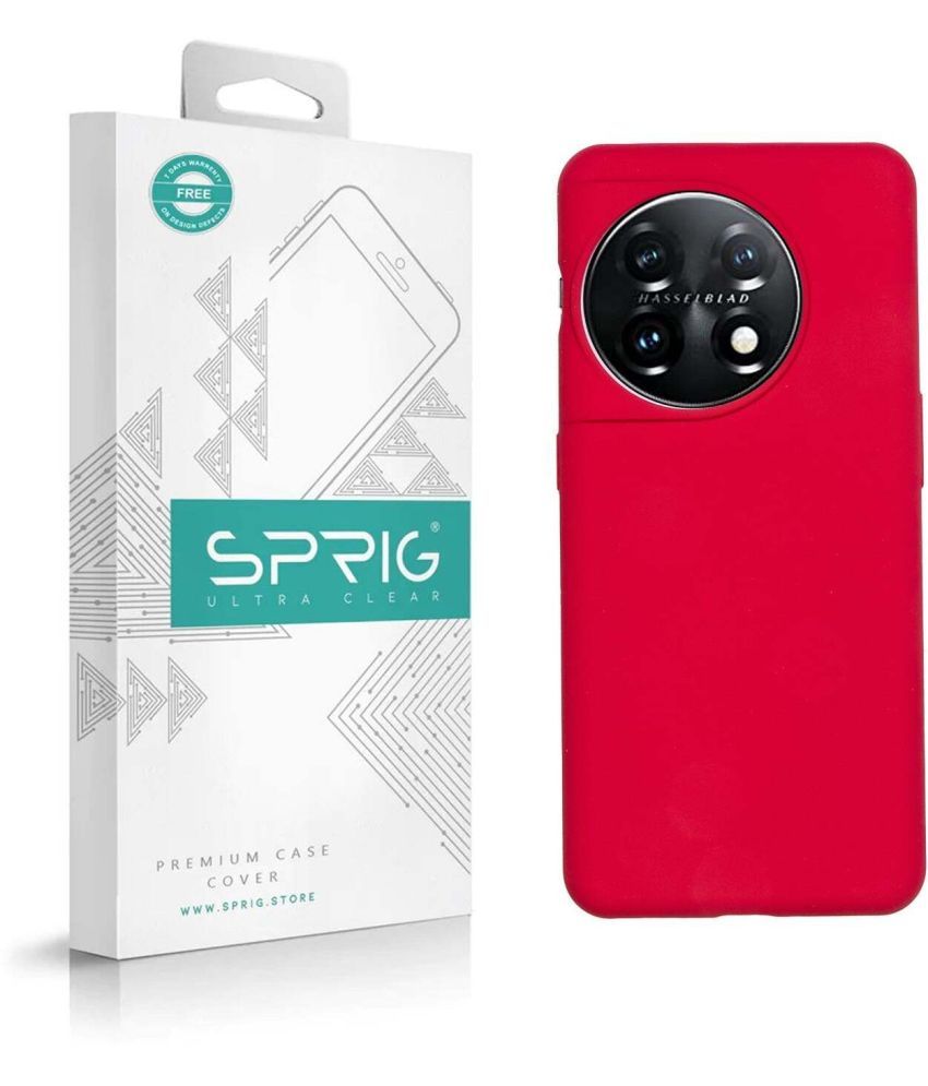     			Sprig Plain Cases Compatible For Silicon Oneplus 11 5G ( Pack of 1 )