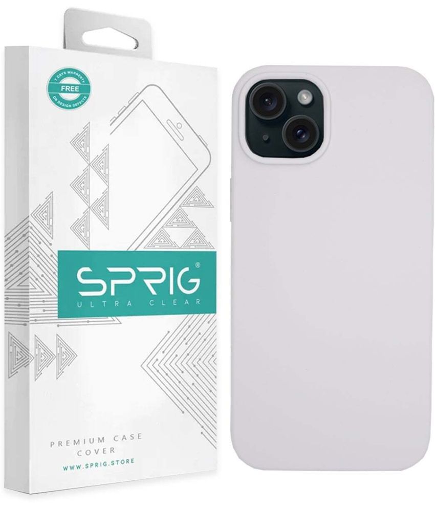     			Sprig Plain Cases Compatible For Silicon Apple Iphone 15 ( Pack of 1 )