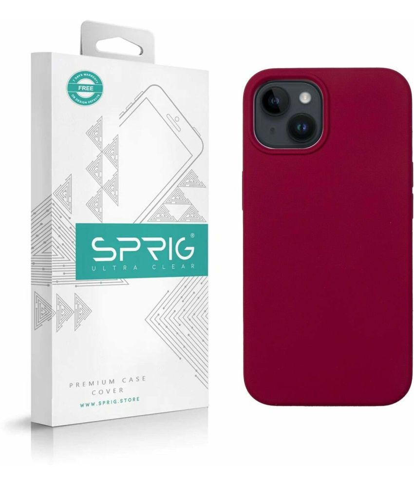     			Sprig Plain Cases Compatible For Silicon Apple Iphone 13 ( Pack of 1 )