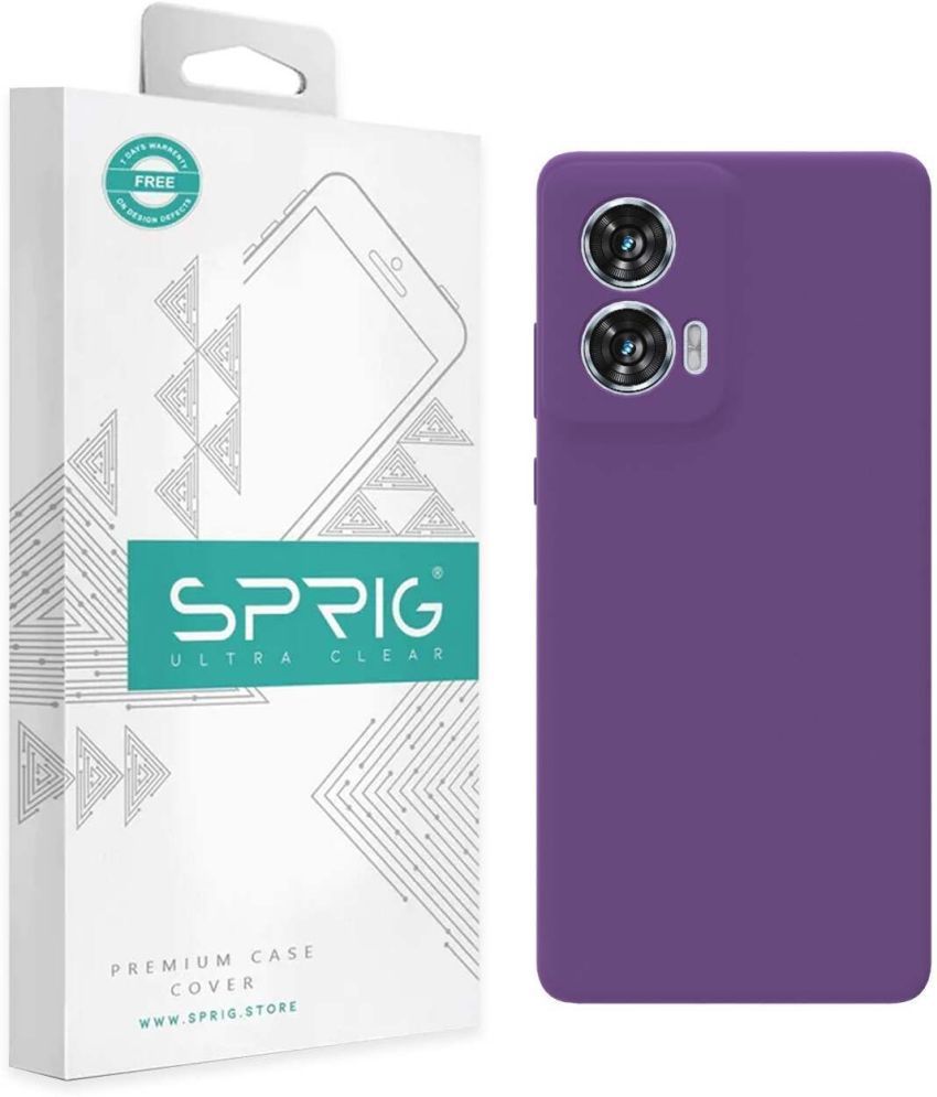     			Sprig Plain Cases Compatible For Silicon Motorola Edge 50 Fusion ( Pack of 1 )