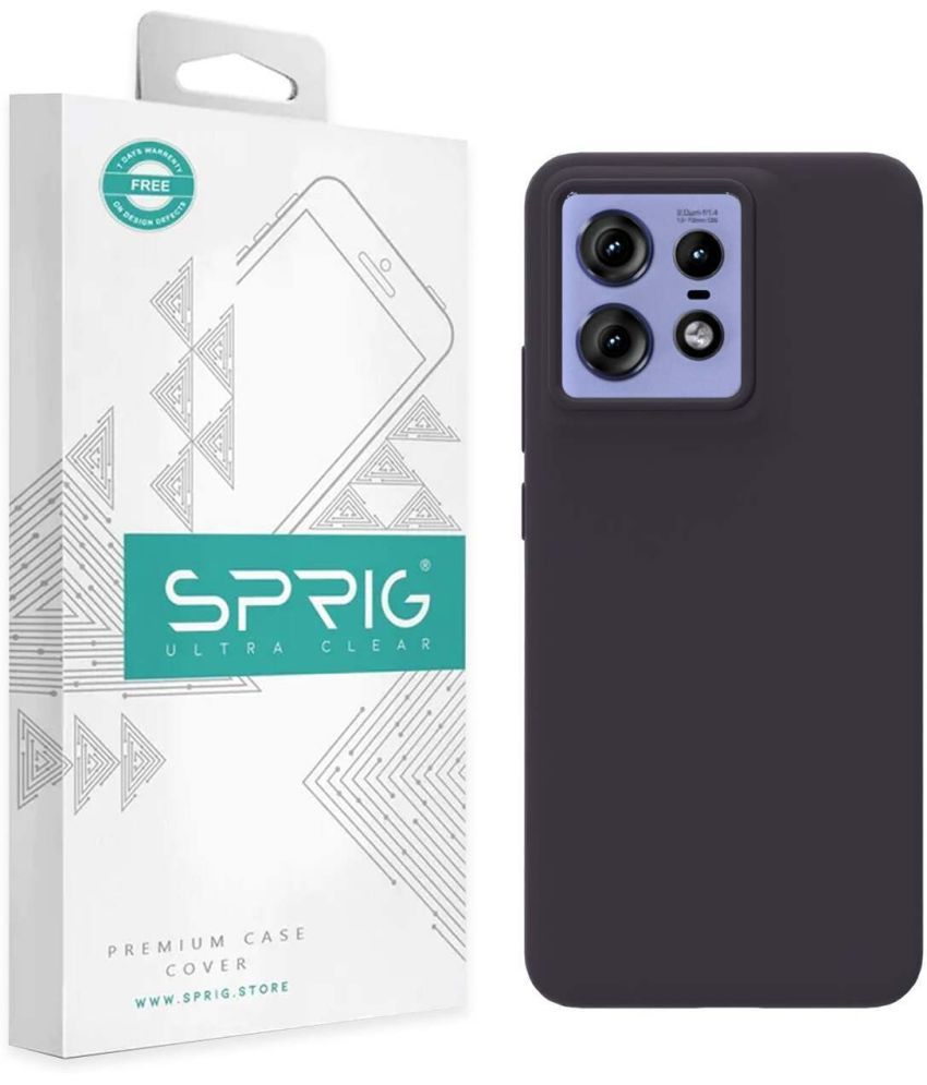     			Sprig Plain Cases Compatible For Silicon Motorola Edge 50 Pro 5G ( Pack of 1 )