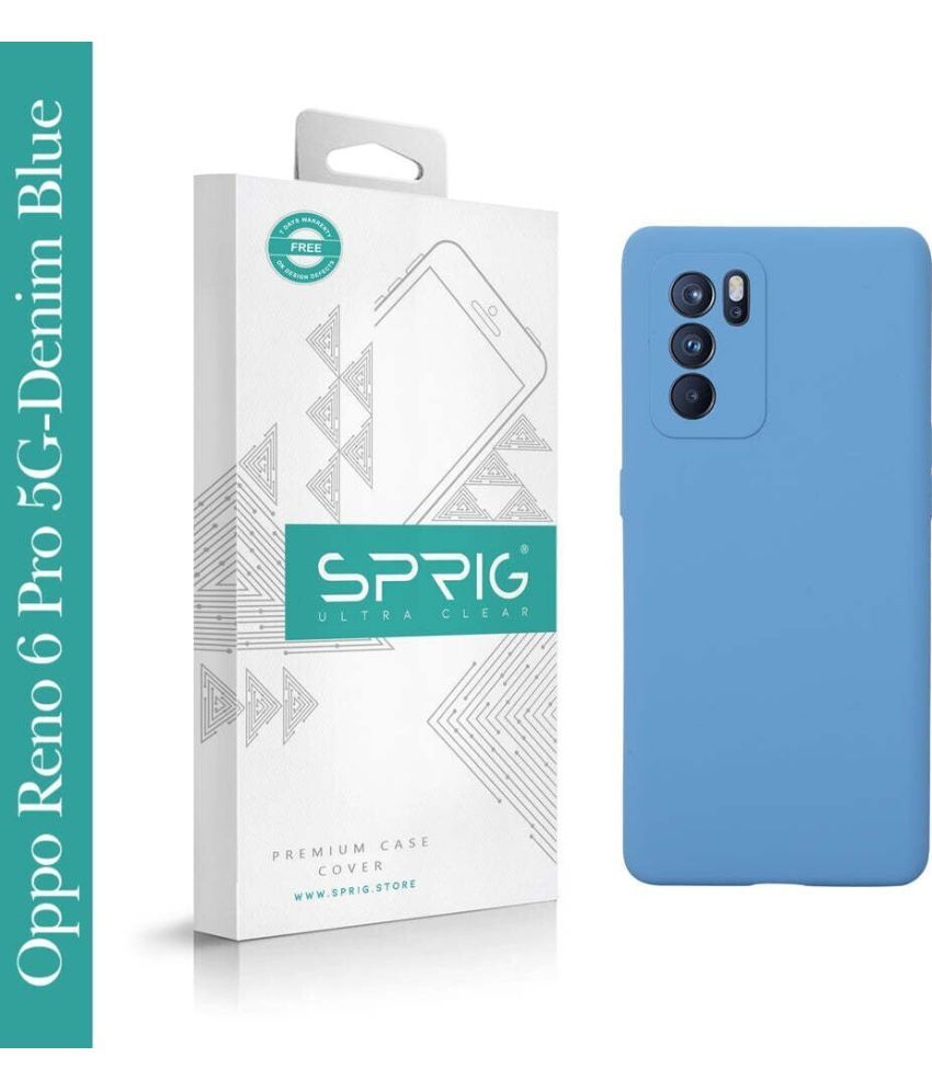     			Sprig Plain Cases Compatible For Silicon Oppo Reno 6 Pro ( Pack of 1 )