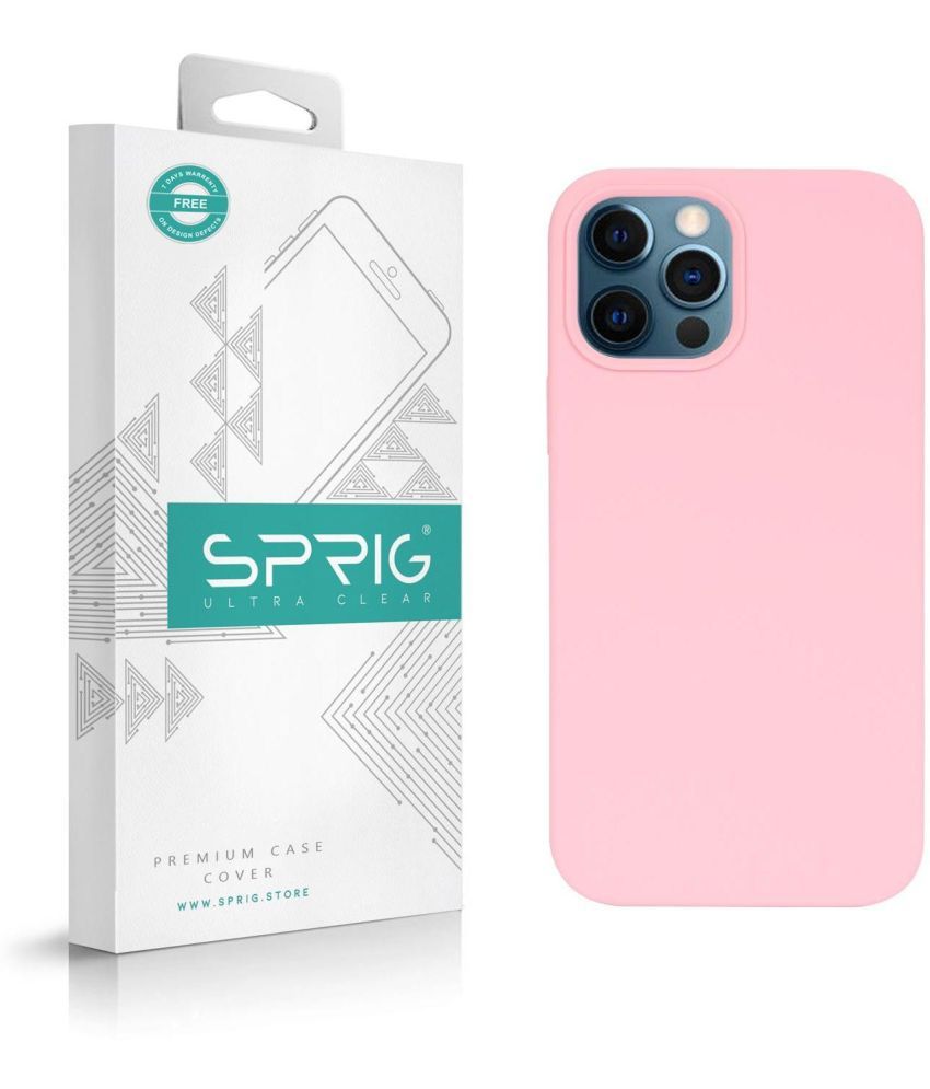     			Sprig Plain Cases Compatible For Silicon Apple Iphone 12 Pro ( Pack of 1 )