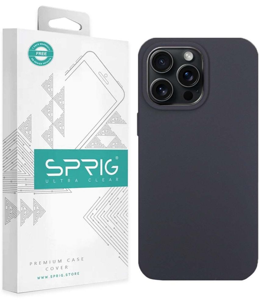     			Sprig Plain Cases Compatible For Silicon Apple Iphone 15 Pro Max ( Pack of 1 )