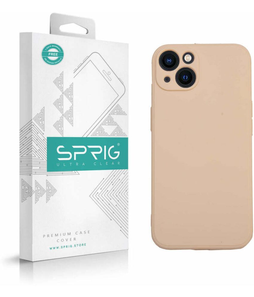     			Sprig Plain Cases Compatible For TPU Glossy Cases Apple Iphone 14 ( Pack of 1 )