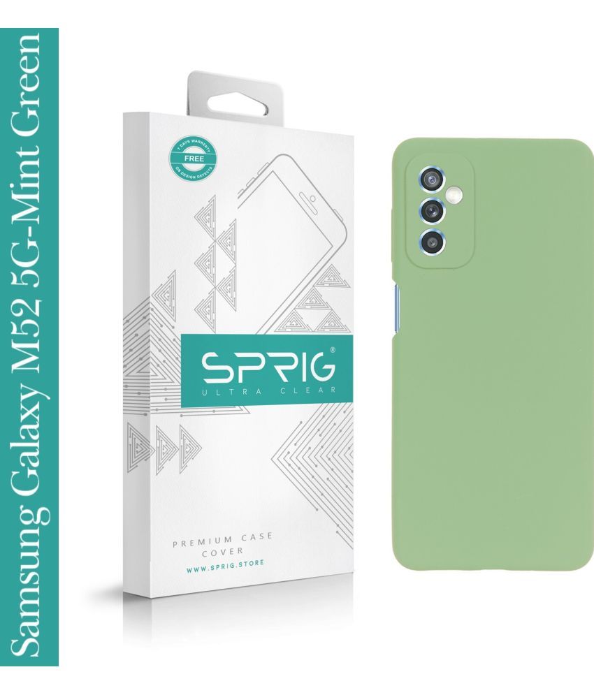     			Sprig Plain Cases Compatible For Silicon Samsung Galaxy M52 5G ( Pack of 1 )